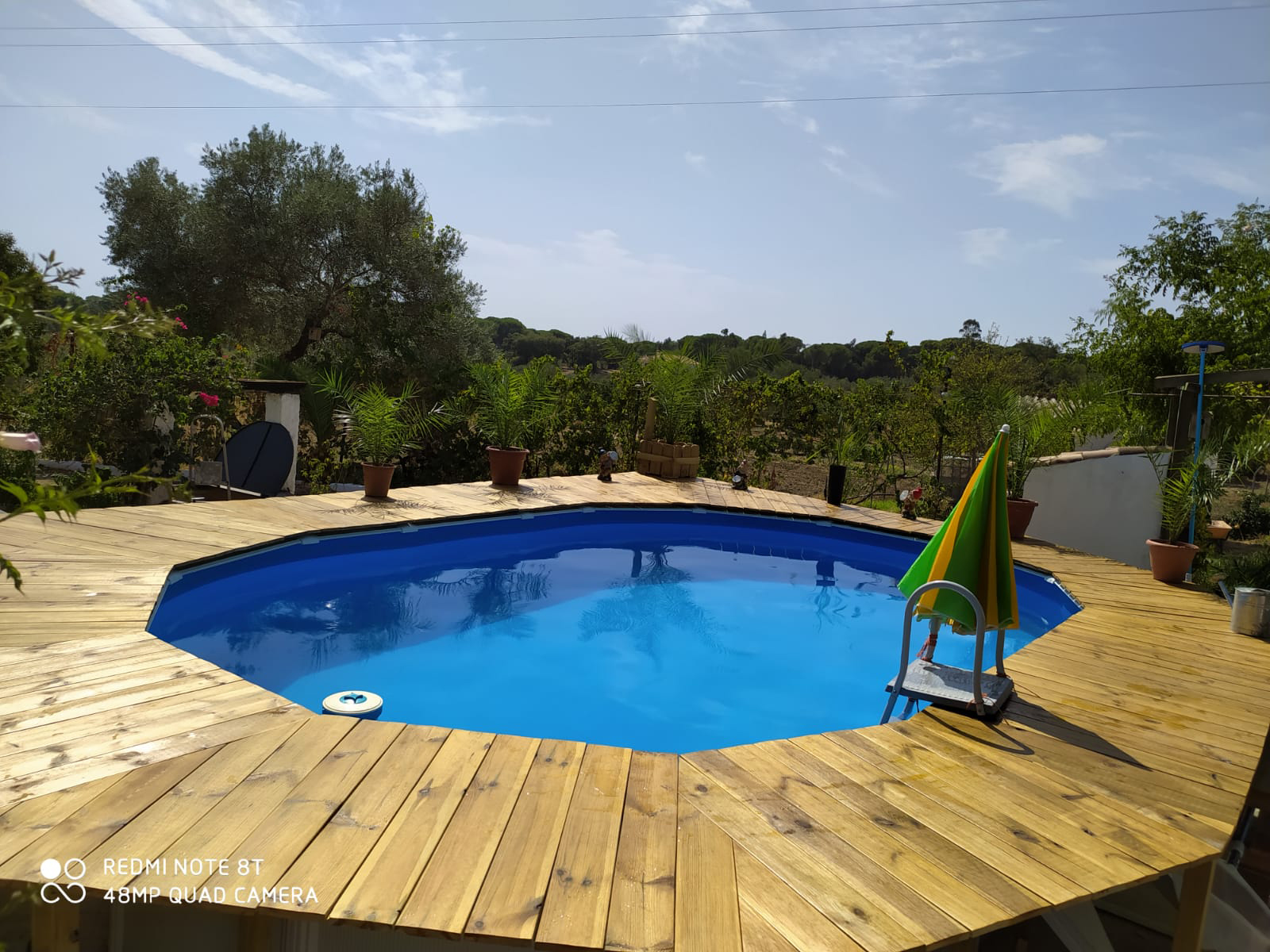 Cubierta para piscina de madera y a medida